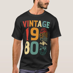 Vintage 1980 42 Jahre alte Geburtstags-Camping-Wan T-Shirt