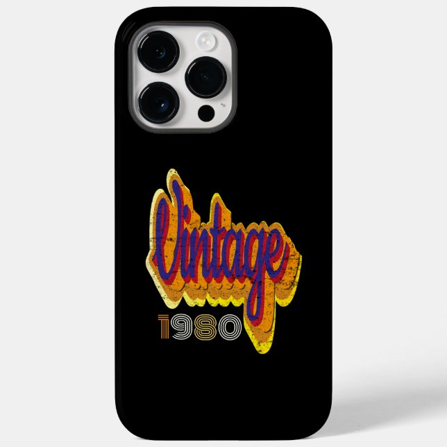 Vintage 1980 Case-Mate iPhone hülle (Rückseite)