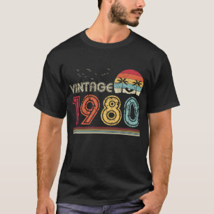 Vintage 1980 limitierte Auflage 43. Geburtstagsges T-Shirt