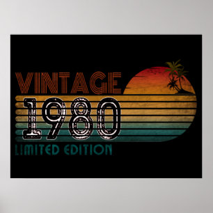 Vintage 1980 limitierte Auflage Poster