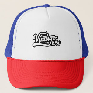 Vintage 1980-Shirt, Lustiges Geburtstagsgeschenk,  Truckerkappe