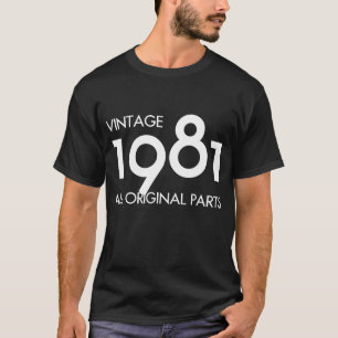 Vintage 1981 Alle Originalteile 42. Geburtstag T-Shirt