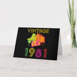 Vintage 1981 karte
