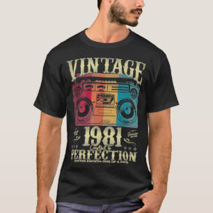 Vintage 1981 Limitierte Auflage 1981 41 Jahre alt T-Shirt
