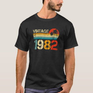 Vintage 1982 40. Geburtstag Männer Frauen Retro 4 T-Shirt