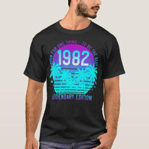 Vintage 1982 Geburtstag 39. Ästhetischer Sonnenunt T-Shirt
