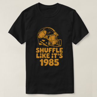 Vintage 1985 Football-Shuffle-Typografie-T-Shirt f T-Shirt