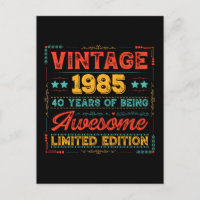 Vintage 1985 Hergestellt in 1985 40. Geburtstag 40
