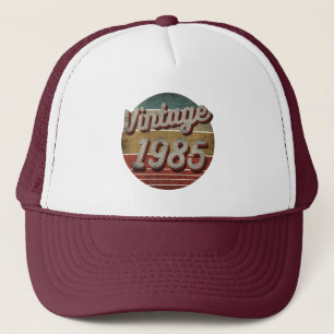 VINTAGE 1985 MEN WOMEN BIRTHDAY GIFT TRUCKER HAT TRUCKERKAPPE