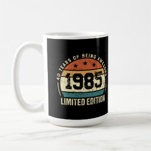 Vintage 1985 Retro 40. Geburtstagsjubiläum Kaffeetasse