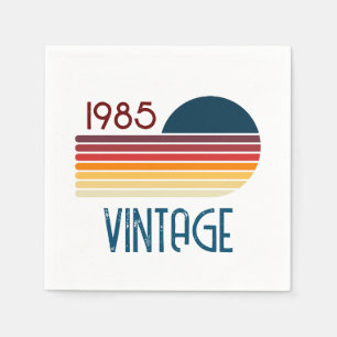 Vintage 1985 Retro Streifen-Sonne Serviette