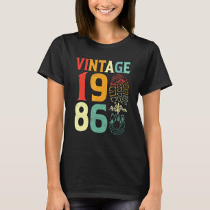 Vintage 1986 36. Geburtstag Camping Wandern B T-Shirt