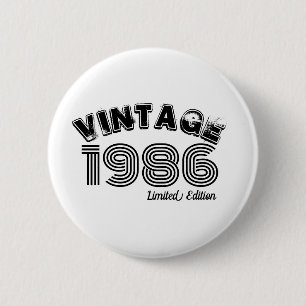 Vintage 1986 Custom 40. Geburtstag Button