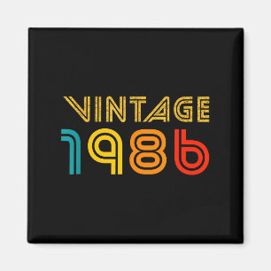 Vintage 1986 für Männer Frauen 40. Geburtstagsgesc Magnet