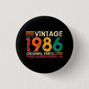 Vintage 1986 Originalteile 40. Geburtstag Button