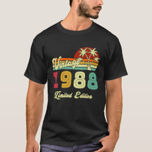 Vintage 1988  35 Jahre alt  35. Geburtstag T-Shirt