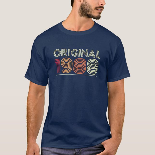 Vintage 1988 Graphic Tee - Nostalgic Retro Style (Vorderseite)