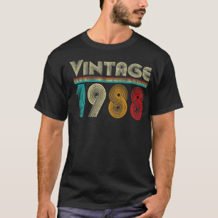 Vintage 1988 Retro 33 Jahre alte Männer und Frauen T-Shirt