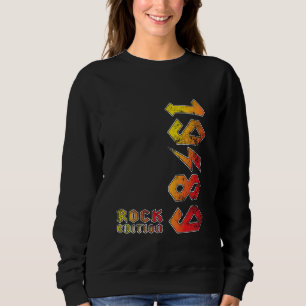 Vintage 1989 Rock Edition Retro Musikliebhaber Ges Sweatshirt