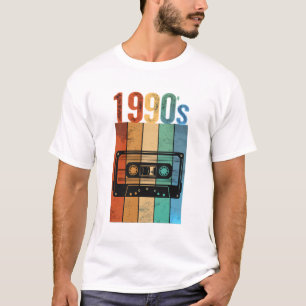 Vintage 1990er Retro-Audiokassette Grafik T- T-Shirt