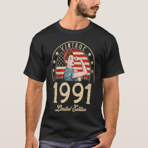 Vintage 1991 1991 31. Geburtstag 31 Jahre alt T-Shirt