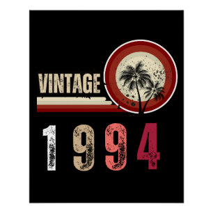 vintage 1994 lustig 30. Geburtstag 30 Jahre alt Re Poster