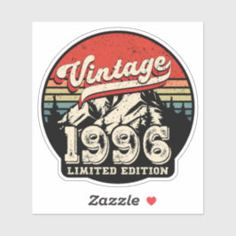 Vintage 1996 Birthday Retro 30th Outdoorsy Gift Aufkleber