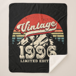 Vintage 1996 Birthday Retro 30th Outdoorsy Gift Sherpadecke