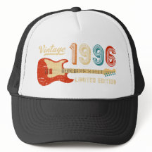 Vintage 1996 Geburtstag E-Bass-Gitarrist