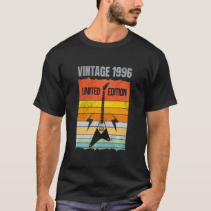 Vintage 1996 Gitarrist Geburtstag T-Shirt
