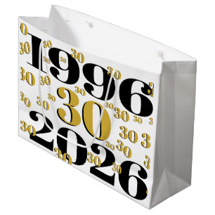 Vintage 1996 Milestone 30. Geburtstag   Große Geschenktüte
