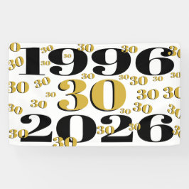Vintage 1996 Milestone 30th Birthday Banner