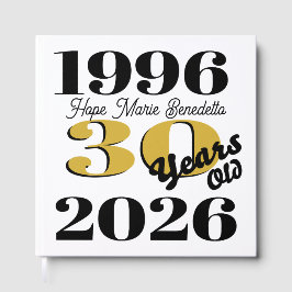 Vintage 1996 Milestone 30th Birthday Gästebuch