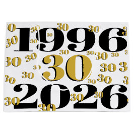 Vintage 1996 Milestone 30th Birthday Große Geschenktüte