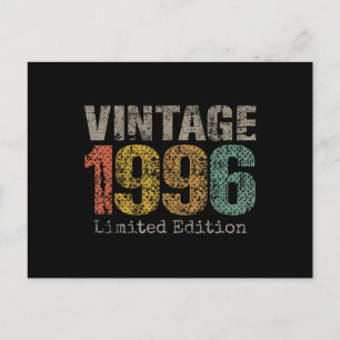 Vintage 1996 Text 30. Geburtstagsgeschenk Männer F Postkarte