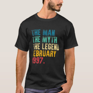 Vintage 1997 Mann Mythos Legende 24. Geburtstagsge T-Shirt