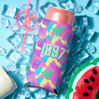 Vintage 1997 Retro Memphis Stil 30. Geburtstag Selters Dosenkühler