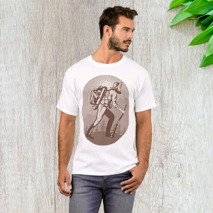 Vintage 19. Jahrhundert Goldsucher Bergmann Wander T-Shirt