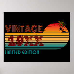 Vintage 19XX limitierte Auflage  Poster