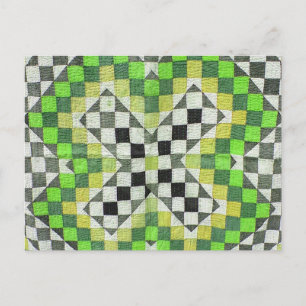 Vintage 1-Green Postkarte