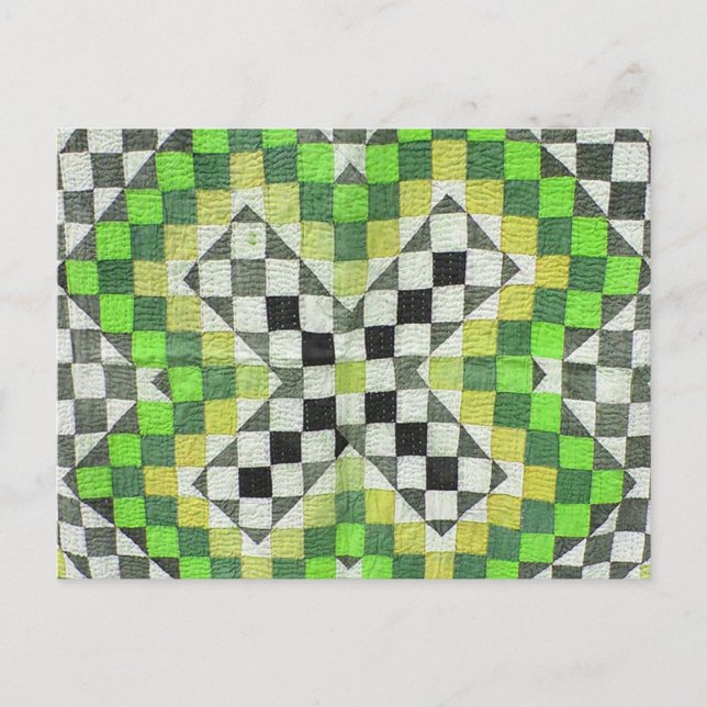 Vintage 1-Green Postkarte (Vorderseite)