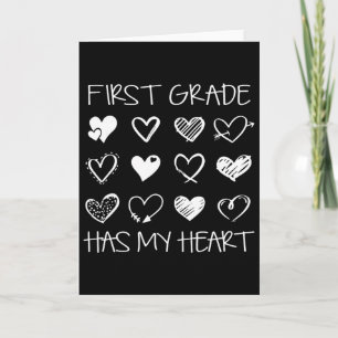 Vintage 1. Klasse hat mein Herz Valentinstag Karte