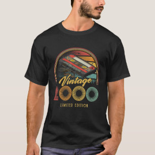 Vintage 2000 Retro-Kassette 2000 22. Geburtstag 22 T-Shirt