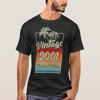 Vintage 2001 22 Jahre alt 22. Geburtstag 1 T-Shirt