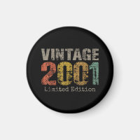 Vintage 2001 Text 25. Geburtstagsgeschenk Männer F