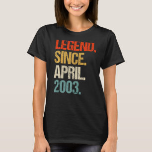 vintage 2003 20. Geburtstag Retro 20 Jahre alt 1 T-Shirt