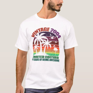 Vintage 2004, 18. Geburtstag, Teenager Jungen T-Shirt