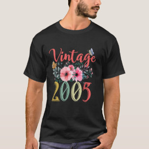 Vintage 2005 Floral Hippie Groovy Wildblume 20.  T-Shirt