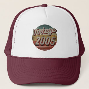 VINTAGE 2005 MEN WOMEN BIRTHDAY GIFT TRUCKER HAT TRUCKERKAPPE