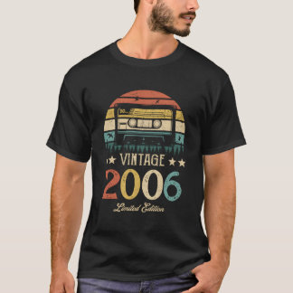 Vintage 2006 Retro-Kassette 2006 16. Geburtstag 16 T-Shirt